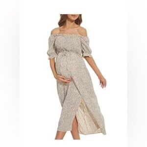 Women’s Maternity Animal print Maxi Dress